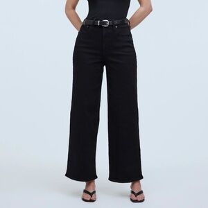 Madewell Black Wide-Leg Jeans